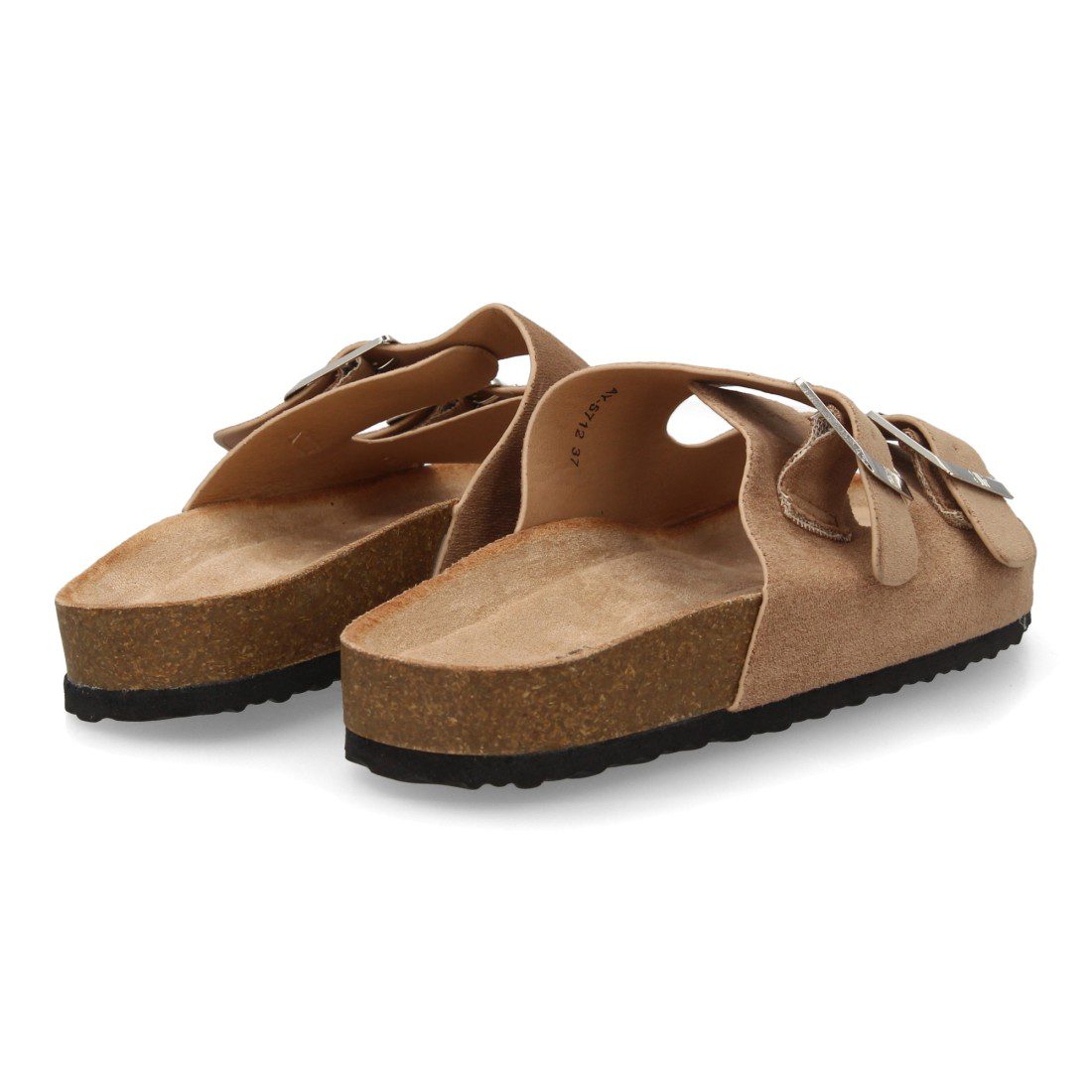 Sandalias de doble hebilla nude Buonarotti - Imagen 6