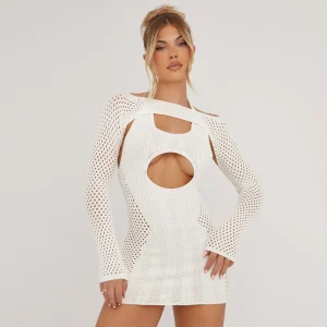 vestido corto keyhole