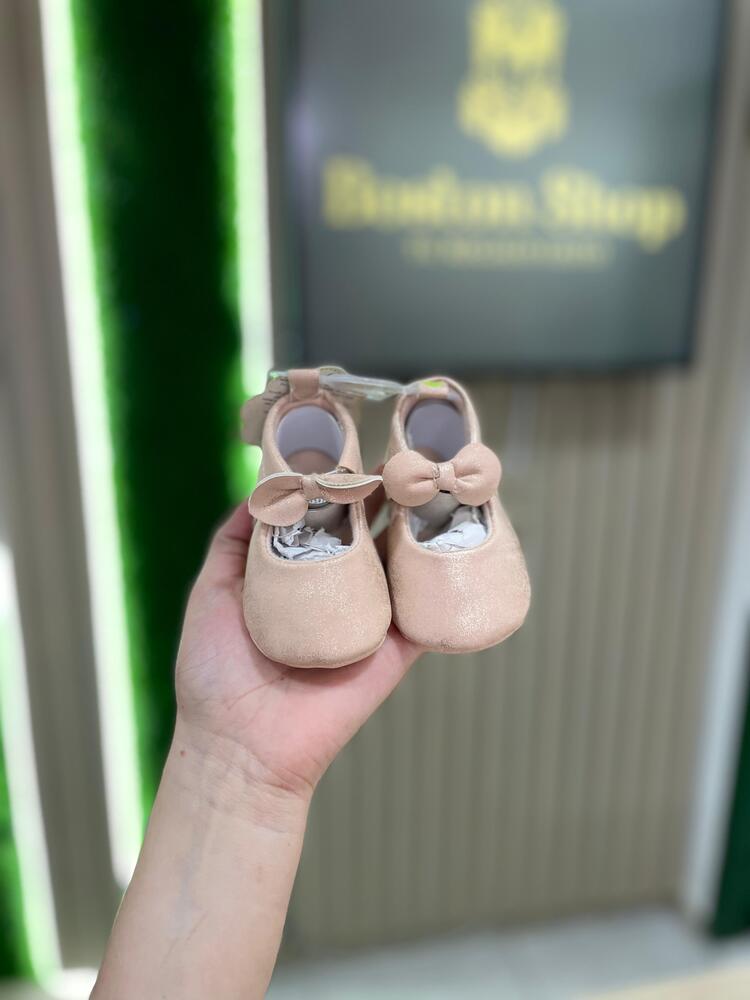 Zapatitos de Bebé con Moño – Rosa Nude - Imagen 2