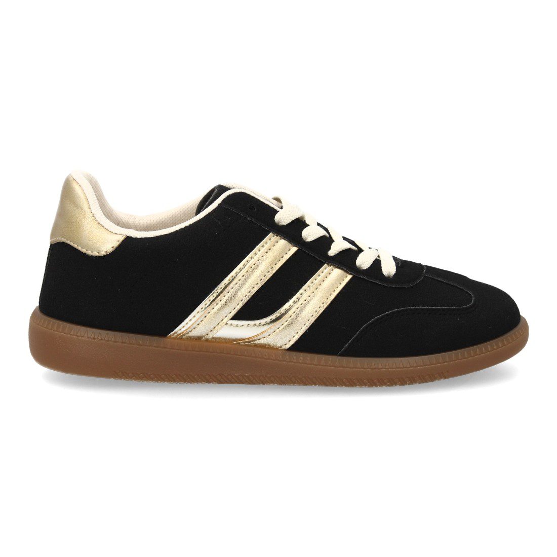 Deportivas vintage negro crema - Imagen 3