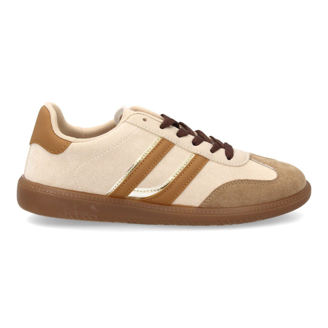 Deportivas vintage beige y marrón - Imagen 3