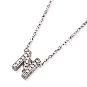 «INITIAL» gargantilla Plata circonitas