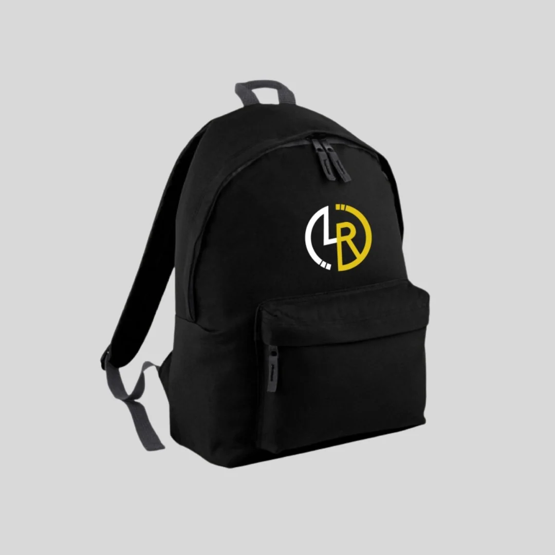 Mochila Negra con LR Bicolor - Línea Recta - Imagen 5