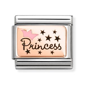 AÑADIR A LA BOLSA Link Composable Classic PRINCESS con corona Rosa