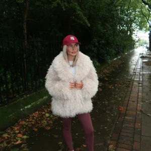 GEORGIE BEIGE FAUX FUR JACKET