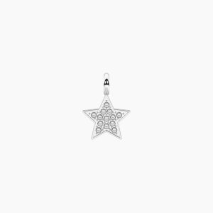 Colgante en forma de estrella con cristales blancos Stellina