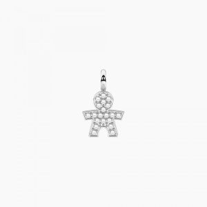 Colgante en forma de niño con cristales Little boy