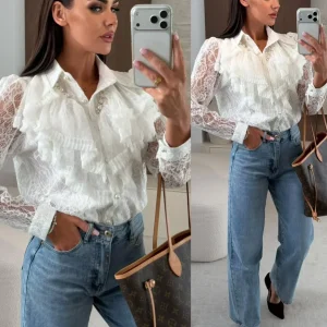 CAMISA MITTE CON PERLAS