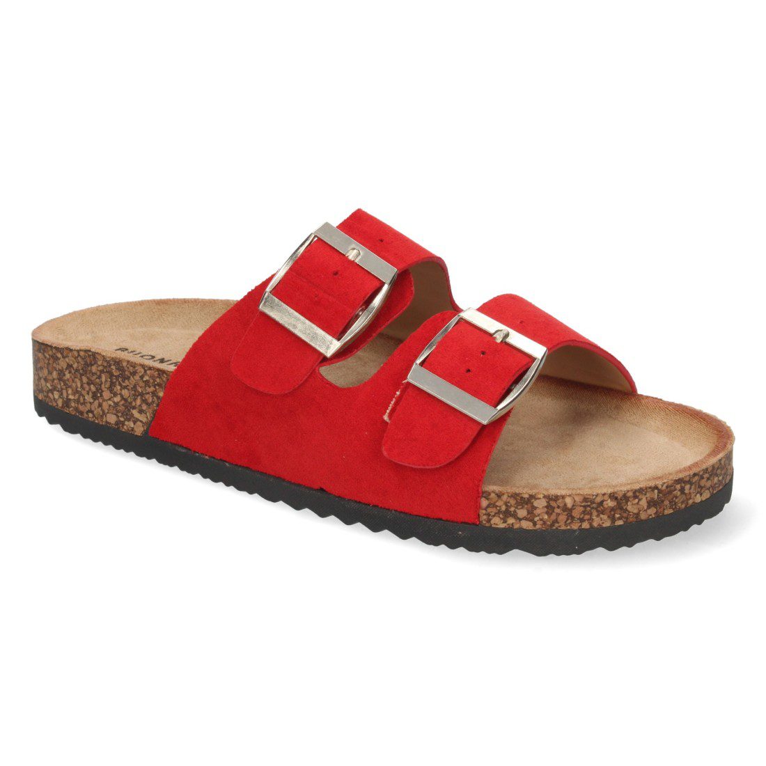 Sandalias de doble hebilla rojo Buonarotti - Imagen 5
