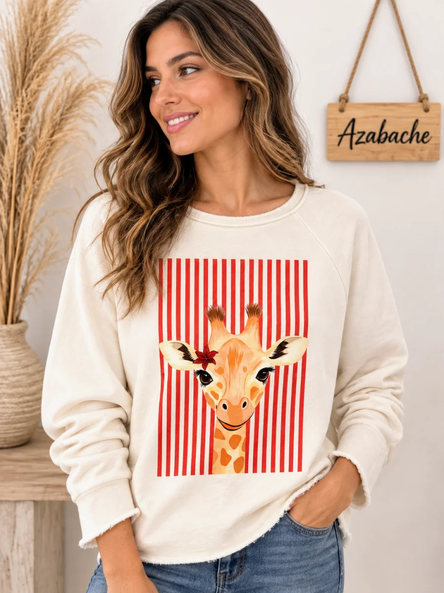 Sudadera Jirafa Rayas
