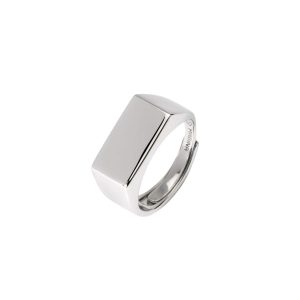 «MAVERICK» ANILLO MABINA DE PLATA RODIADA AJUSTABLE 523445