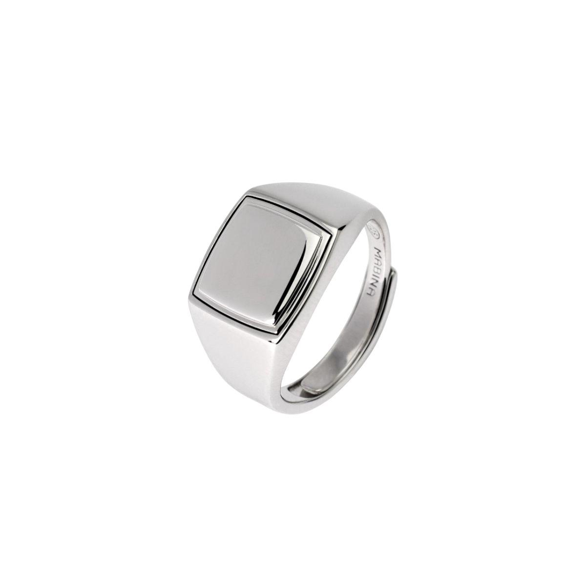 «MAX» ANILLO MABINA DE PLATA RODIADA AJUSTABLE 523447 TALLA 19 A 27