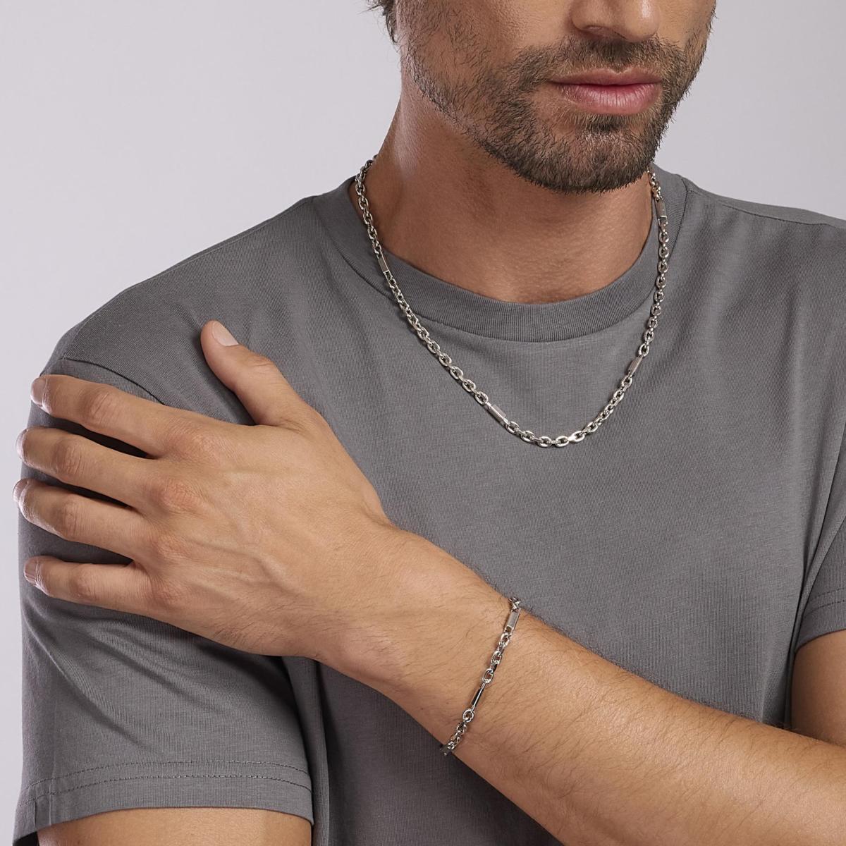 «DAMON» PULSERA PLATA RODIADA MABINA 533629 - Imagen 3