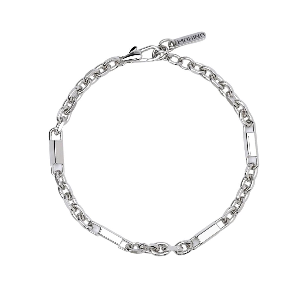 «DAMON» PULSERA PLATA RODIADA MABINA 533629 - Imagen 2