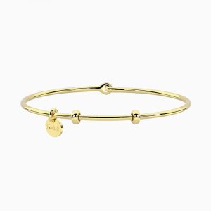 Pulsera dorada Hula-hoop