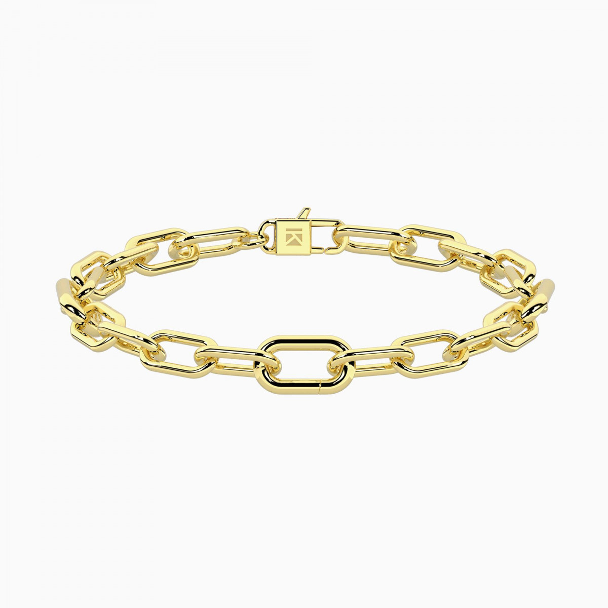 Pulsera dorada con cadena alargada Bon ton