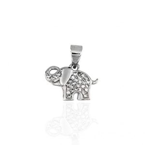«TRUNCA» colgante plata
