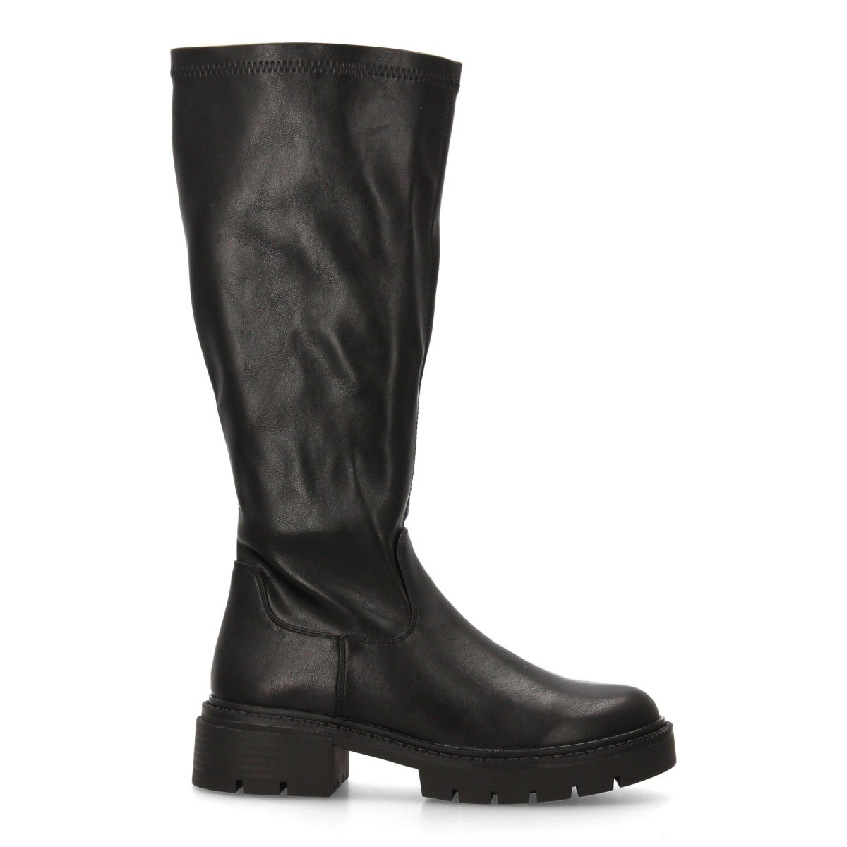 Botas altas suela de goma negro - Imagen 3