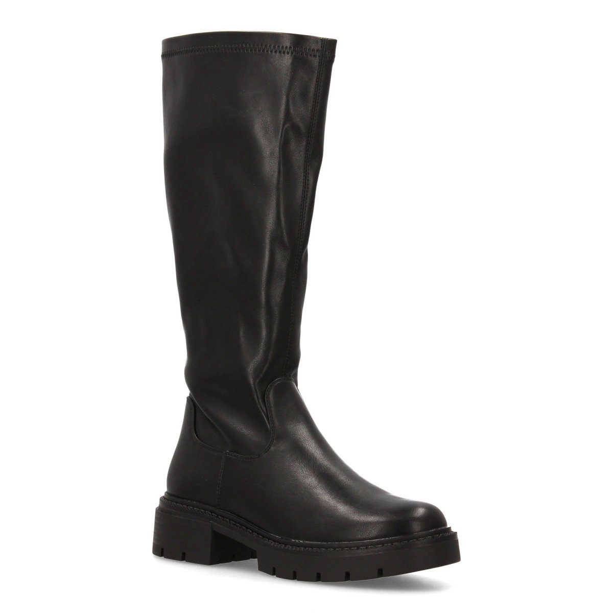 Botas altas suela de goma negro - Imagen 4
