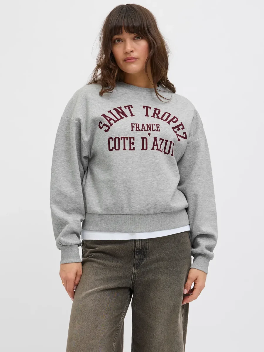 Sudadera gris Saint Tropez JJXX - Imagen 5