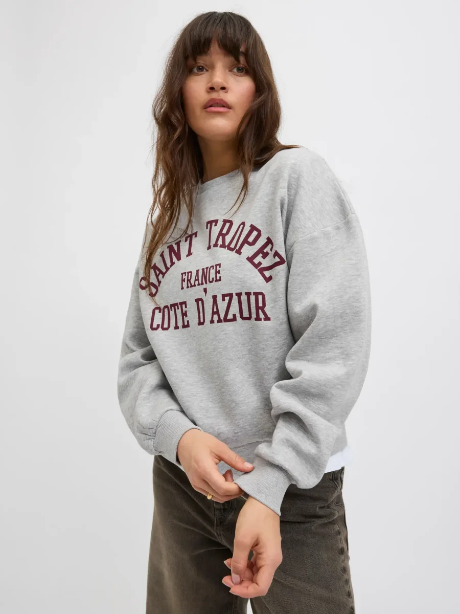 Sudadera gris Saint Tropez JJXX - Imagen 2
