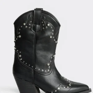 Botín Cowboy Negro Corina M5812