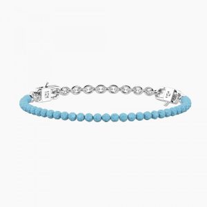 Pulsera componible con circonitas de aguamarina SEÑORITA