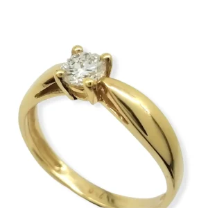 “ALTEA” anillo Oro 18K con diamante