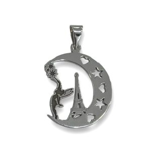 “CAMPANILLA EN PARIS” colgante Plata