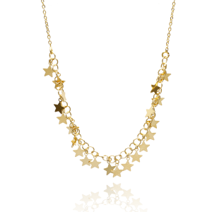 “CELESTIAL” gargantilla Plata bañada