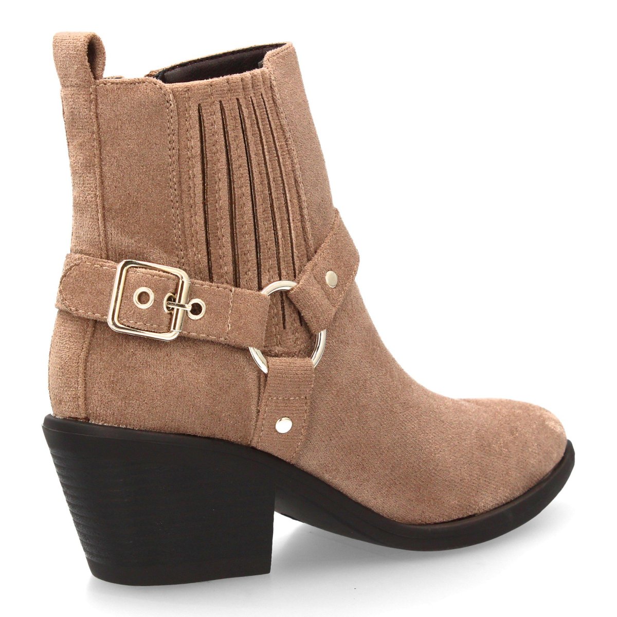 Botines camperos taupe con flecos - Imagen 5