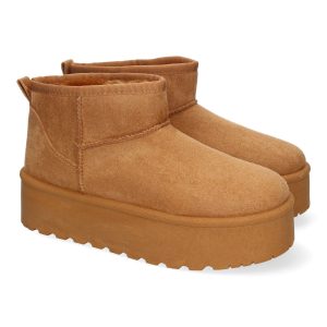 Botas plataforma camel suela gruesa