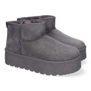 Botines plataforma australianos grises