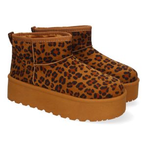 Botas plataforma leopardo estilo australiano