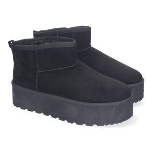 Botines de plataforma australianos negros