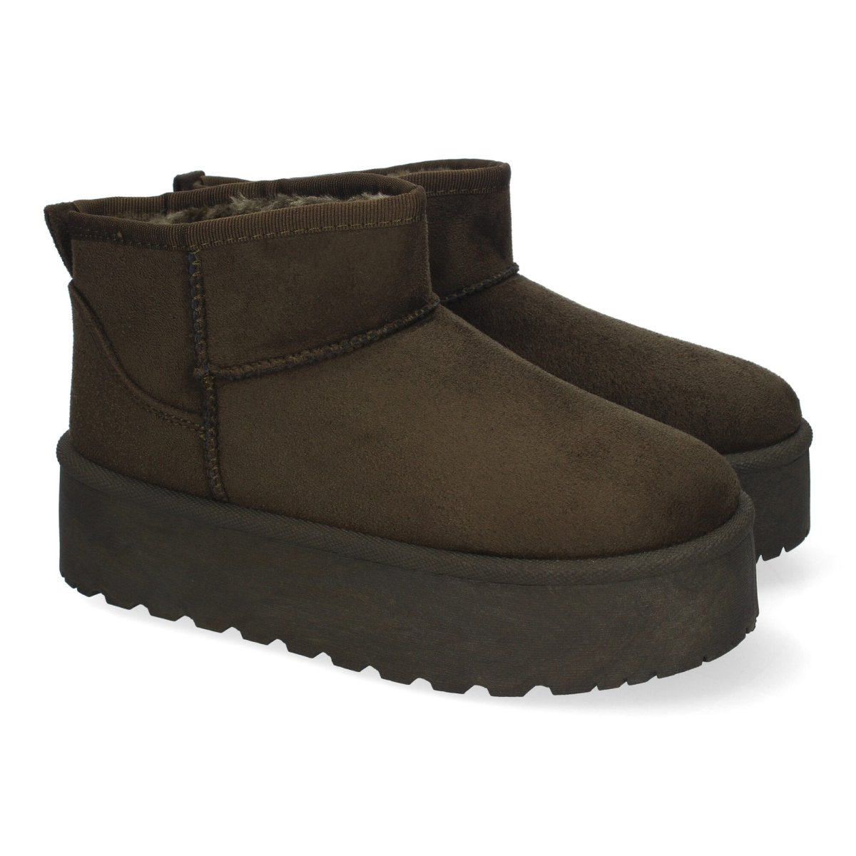 Botines plataforma marrón oscuros Australiano
