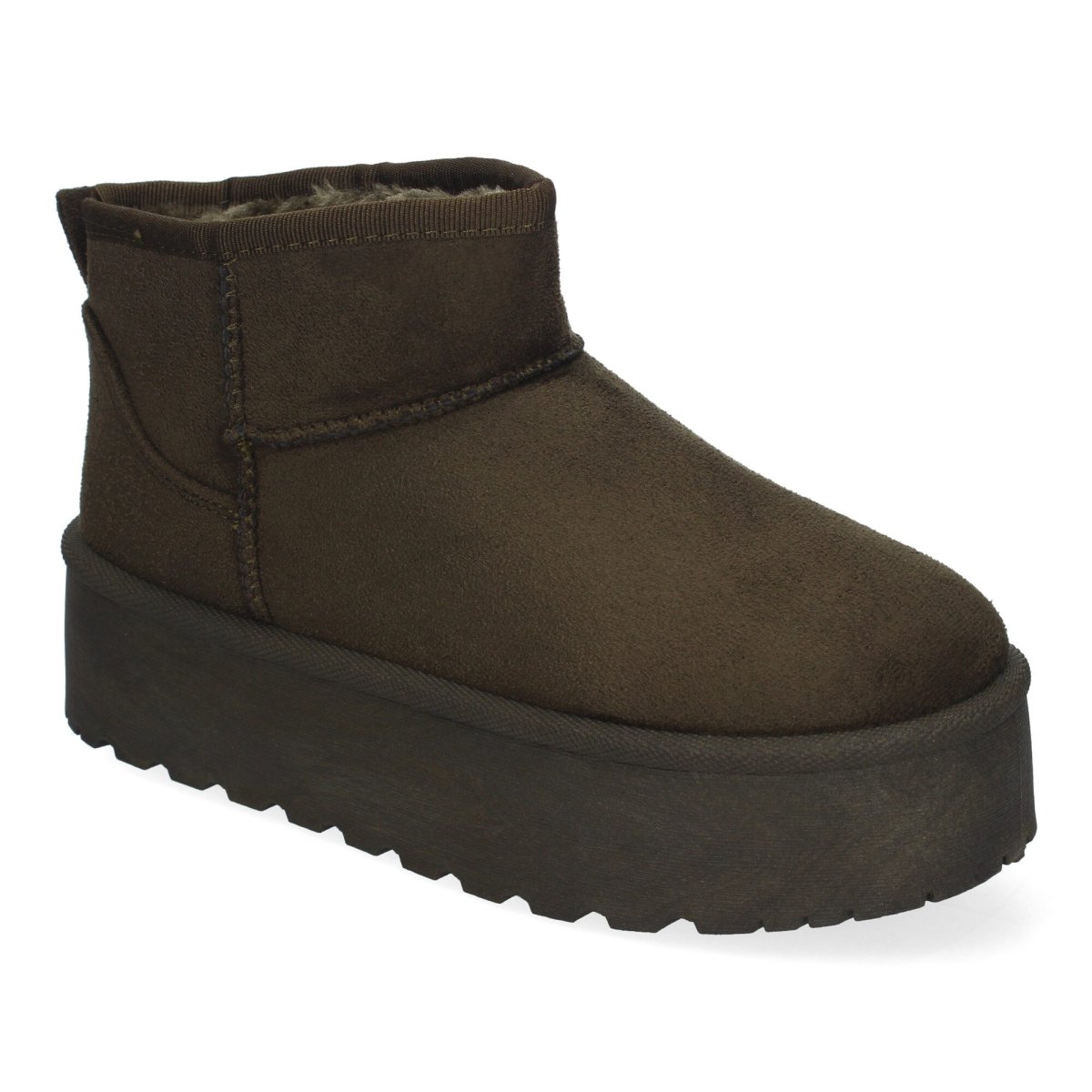 Botines plataforma marrón oscuros Australiano - Imagen 4