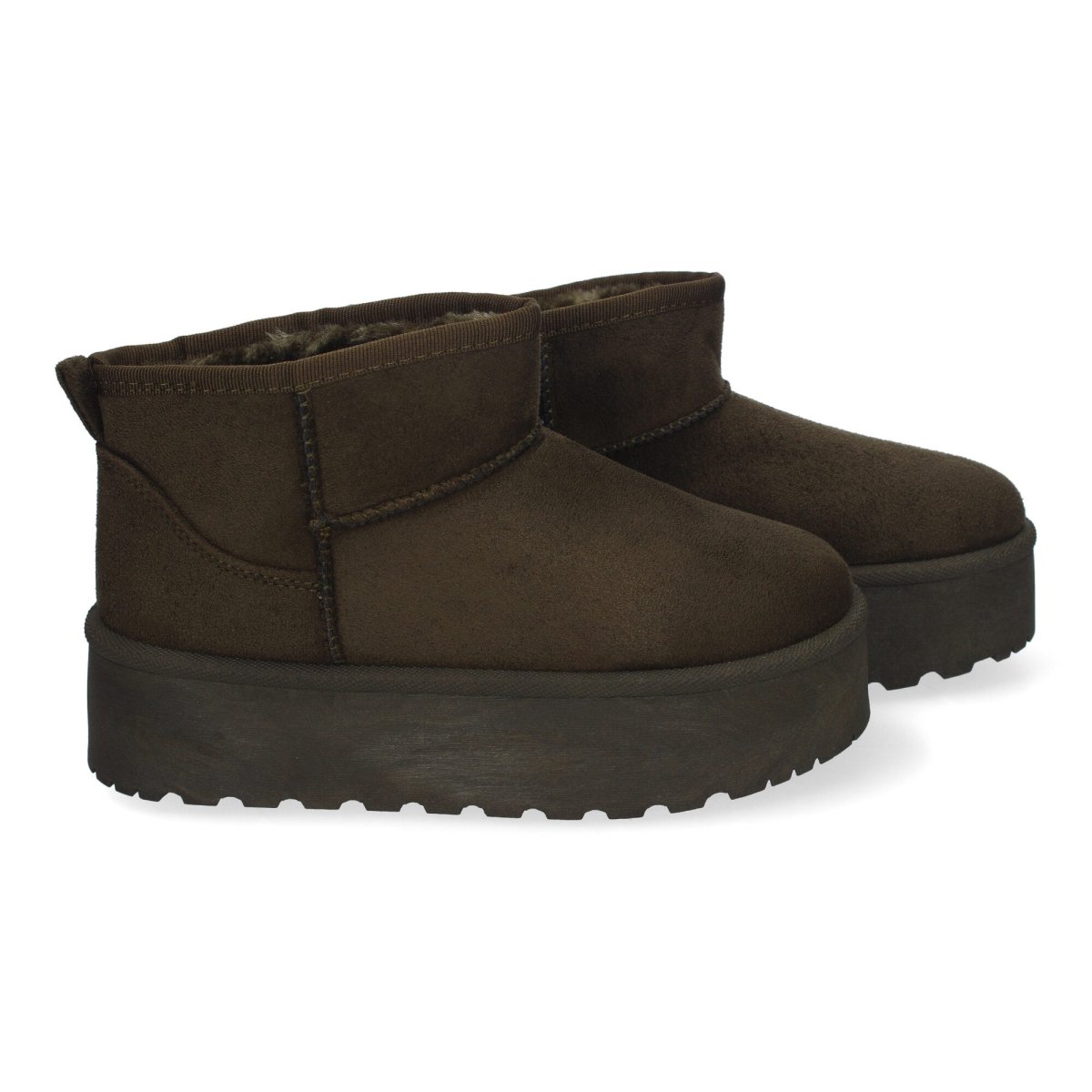Botines plataforma marrón oscuros Australiano - Imagen 6
