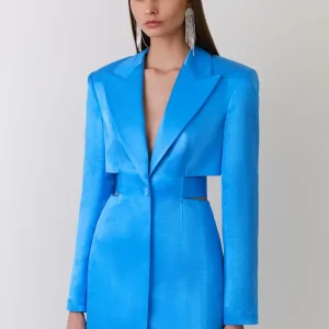 vestido corto blazer