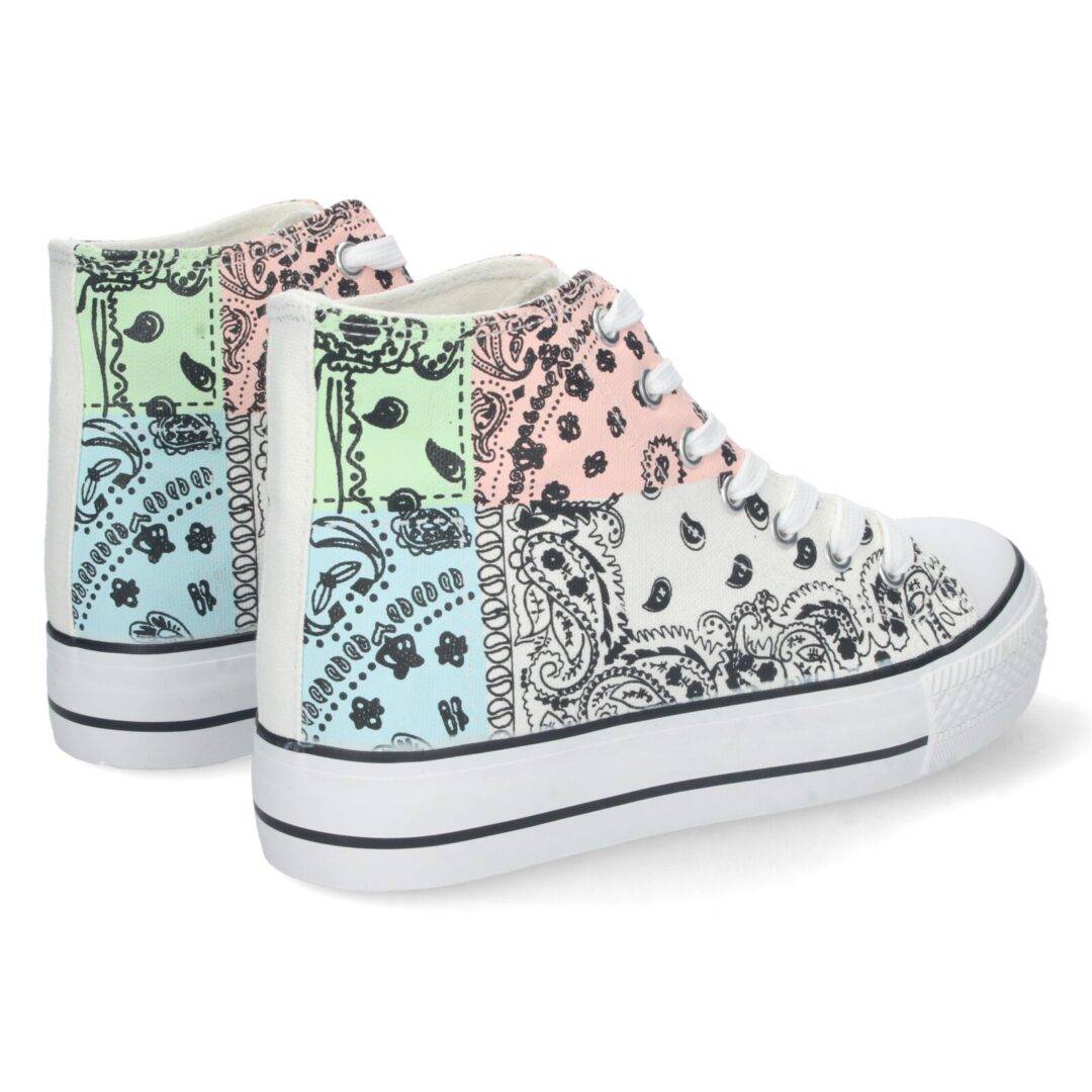 Zapatillas deportivas blancas bandana - Imagen 5