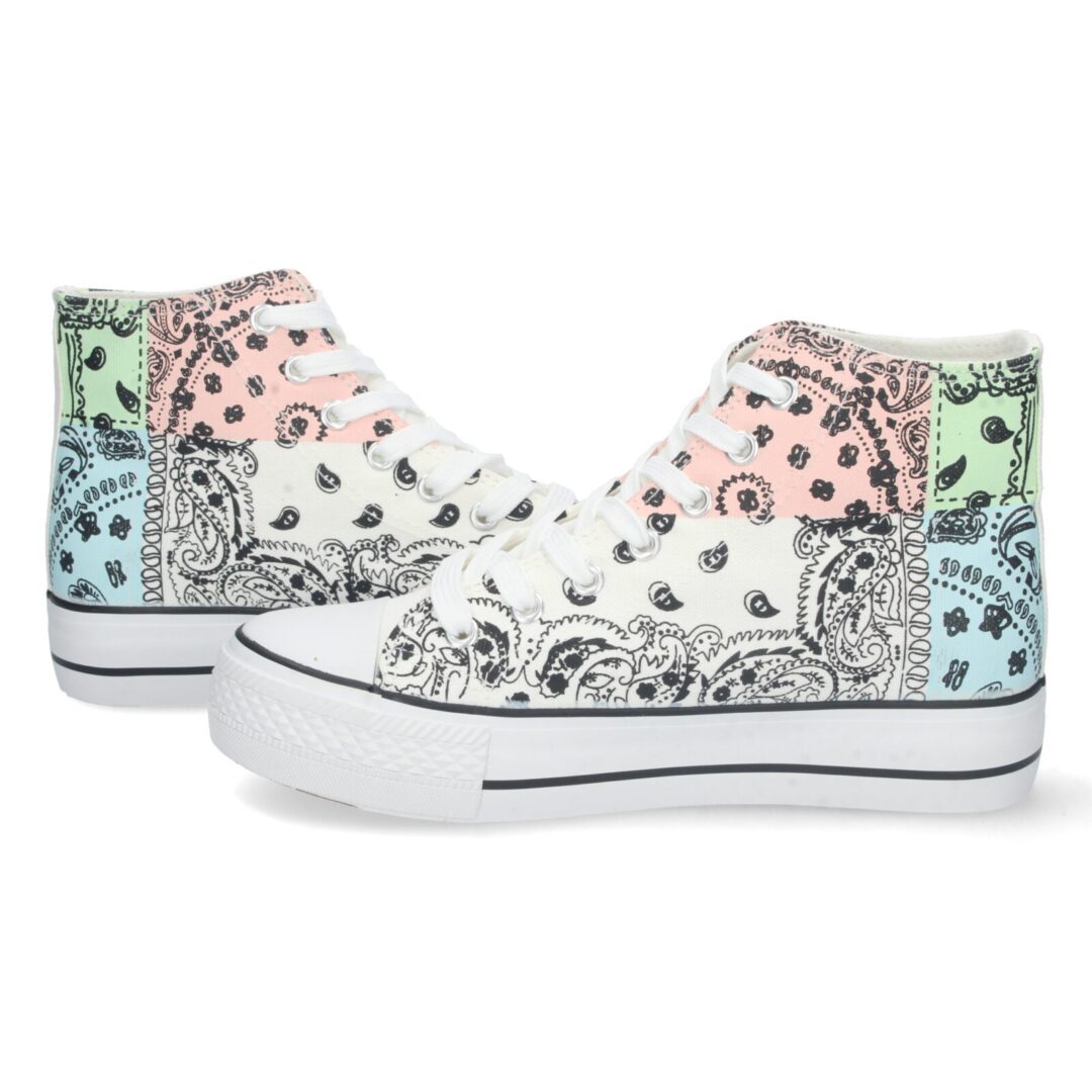 Zapatillas deportivas blancas bandana - Imagen 6