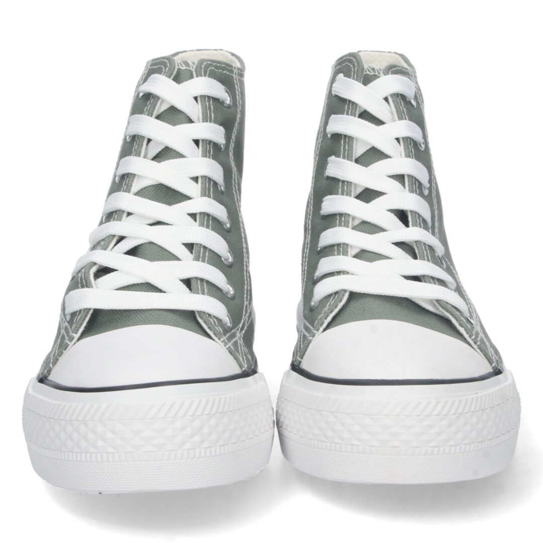 Zapatillas verde suela gruesa - Imagen 4