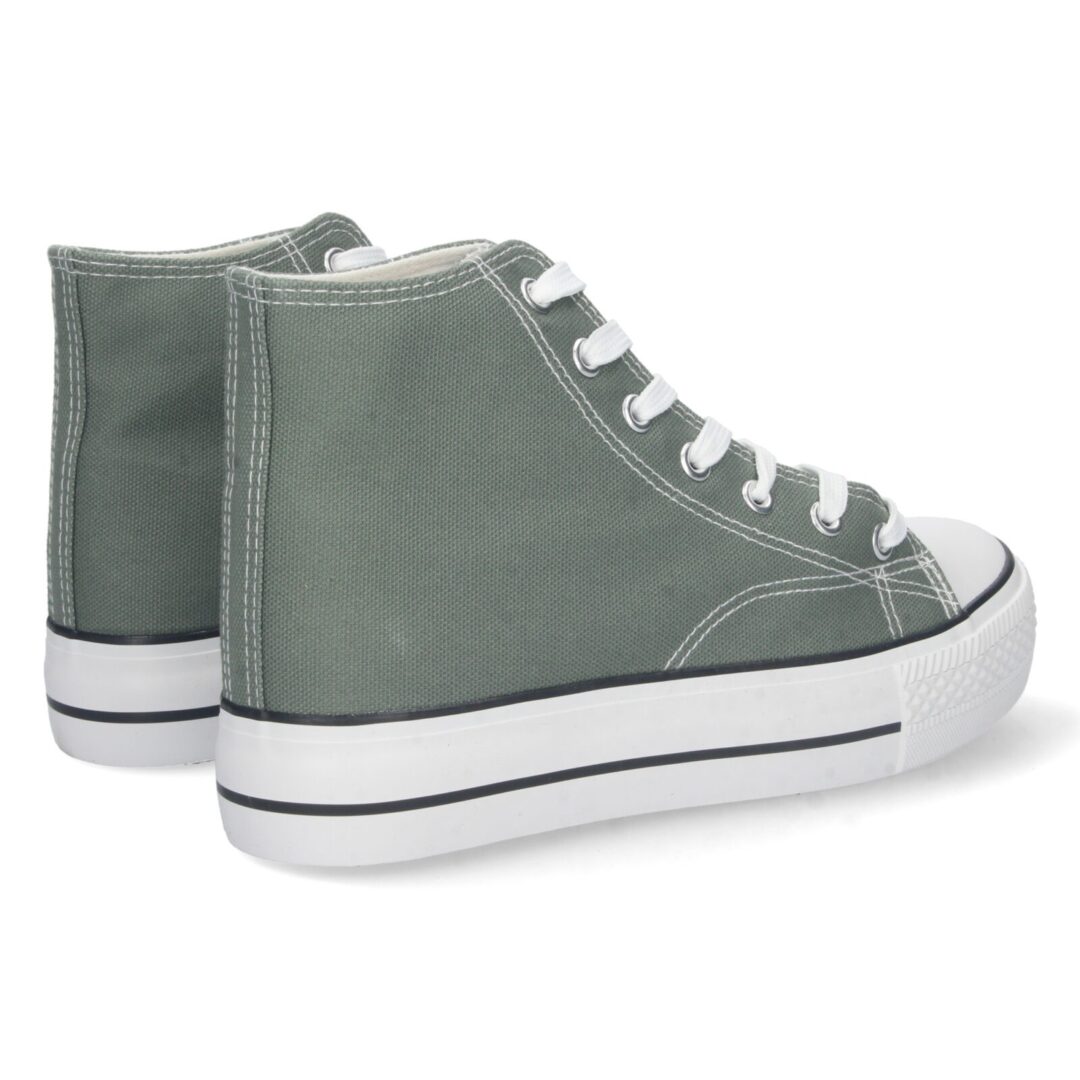 Zapatillas verde suela gruesa - Imagen 5
