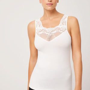 Camiseta térmica sin mangas blanco Ysabel Mora