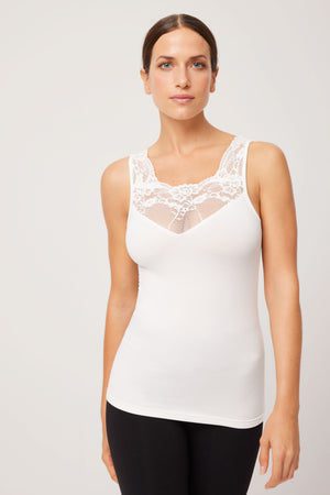 Camiseta térmica sin mangas blanco Ysabel Mora - Imagen 2