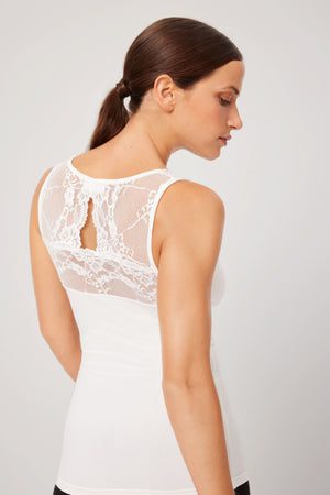 Camiseta térmica sin mangas blanco Ysabel Mora - Imagen 3