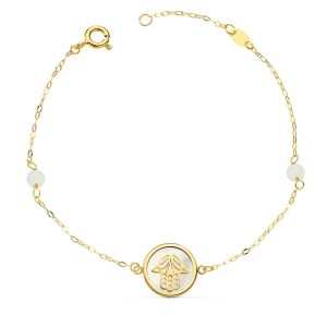 “CURA” pulsera oro 18K