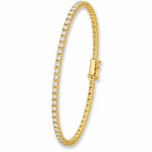 «AMELIA» pulsera oro 18K con circonitas