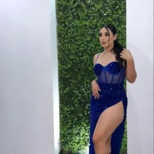 vestido largo mesh