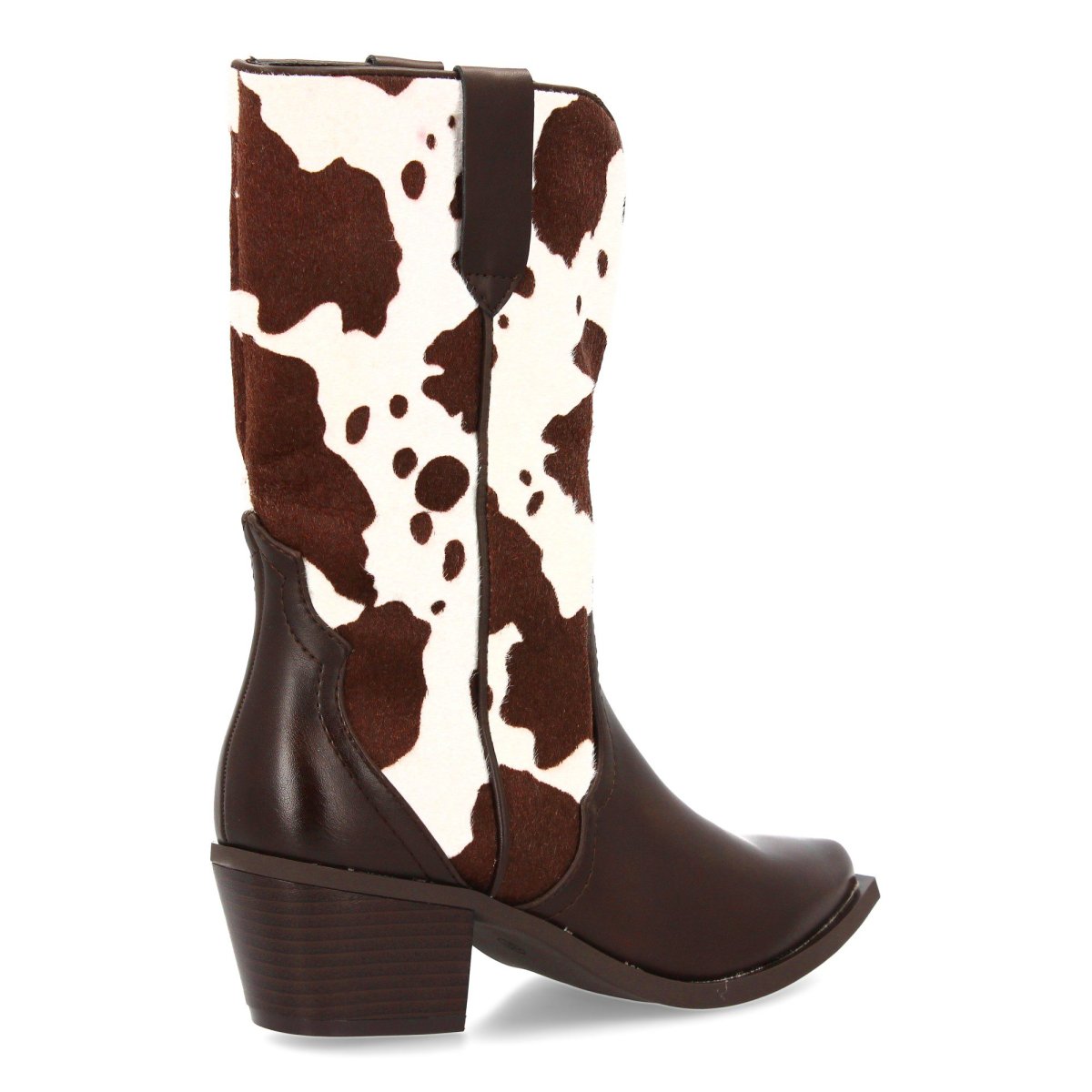 Botas cowboy estampado vaca marrón - Imagen 5
